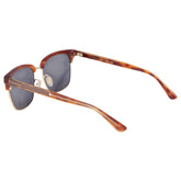 グッチ ロゴ UVカット ハーフリム クリングスタイプ アイウェア サングラス GG0382S ブラウン プラスチック レディース GUCCI 【中古】